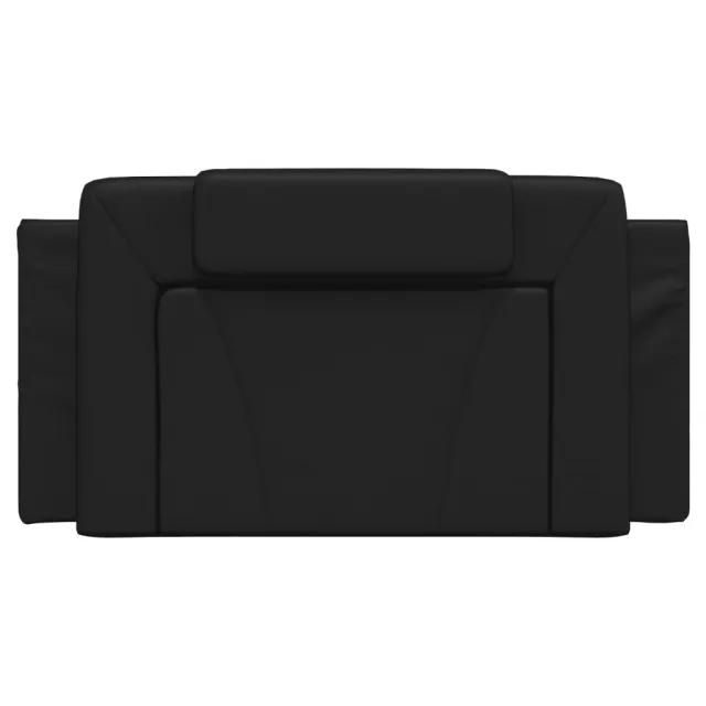 Coussin de tête de lit Viana noir 100 cm similicuir