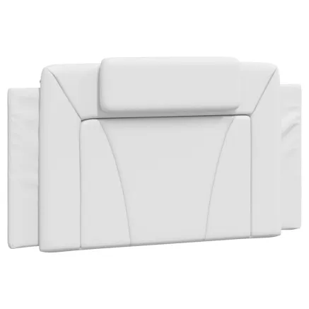 Coussin de tête de lit Viana blanc 100 cm similicuir 2