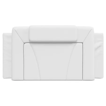 Coussin de tête de lit Viana blanc 100 cm similicuir