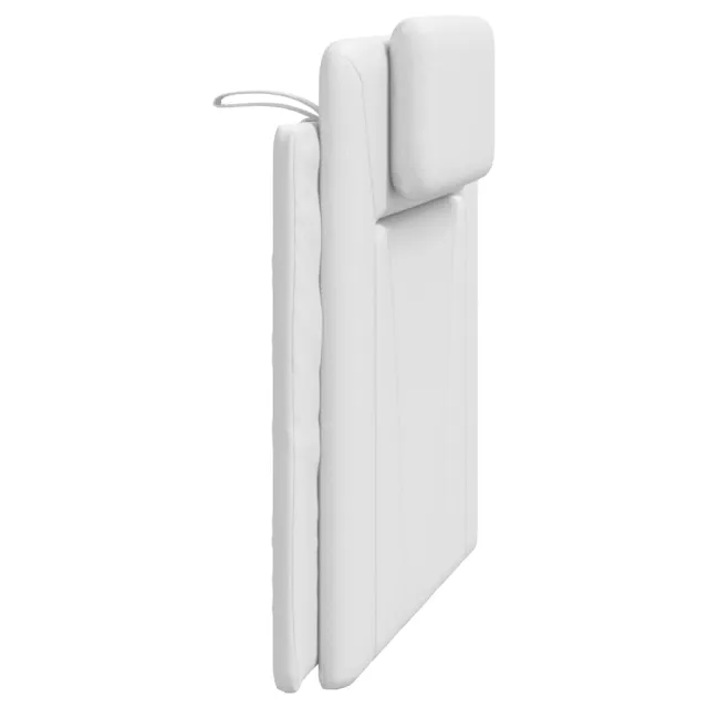 Coussin de tête de lit Viana blanc 100 cm similicuir