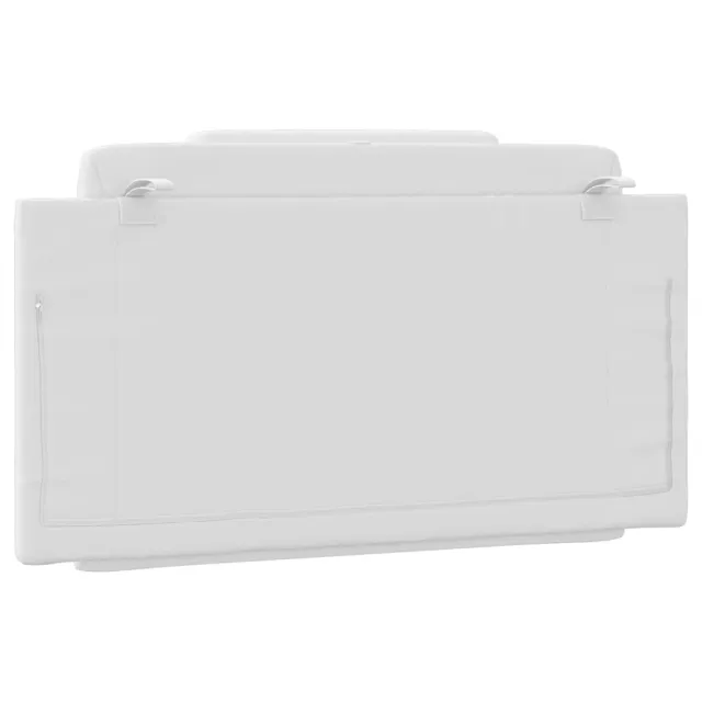 Coussin de tête de lit Viana blanc 100 cm similicuir