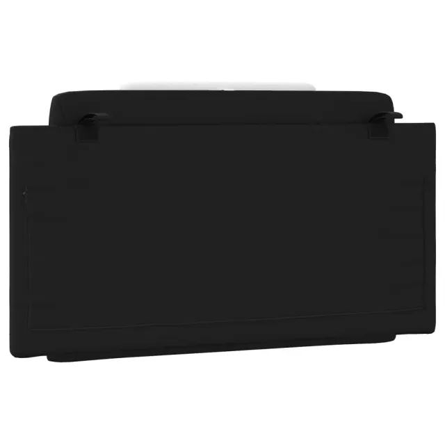 Coussin de tête de lit Viana noir et blanc 100 cm similicuir