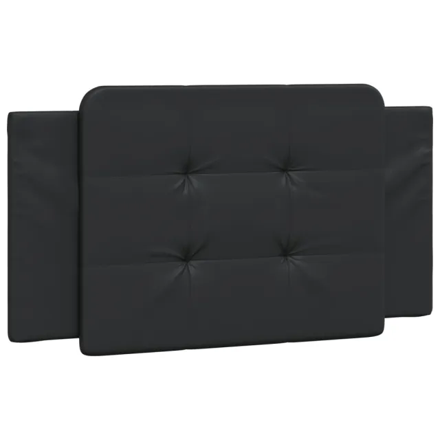 Coussin de tête de lit Zadar noir 100 cm similicuir