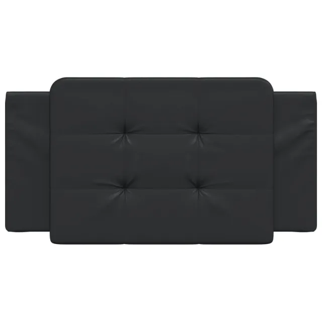Coussin de tête de lit Zadar noir 100 cm similicuir