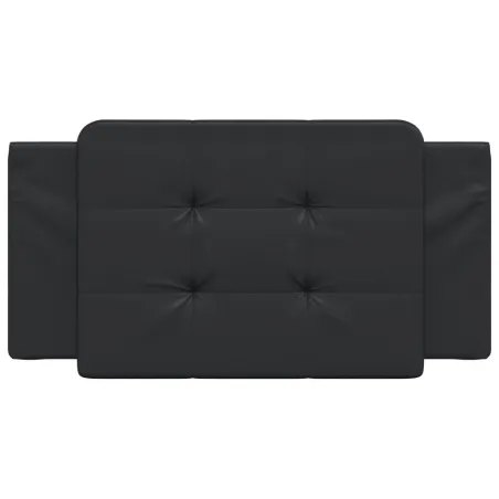 Coussin de tête de lit Zadar noir 100 cm similicuir