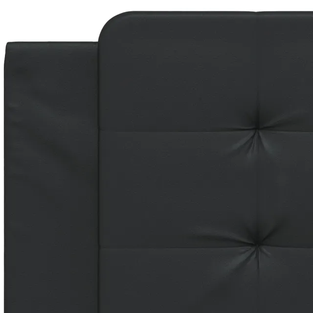 Coussin de tête de lit Zadar noir 100 cm similicuir