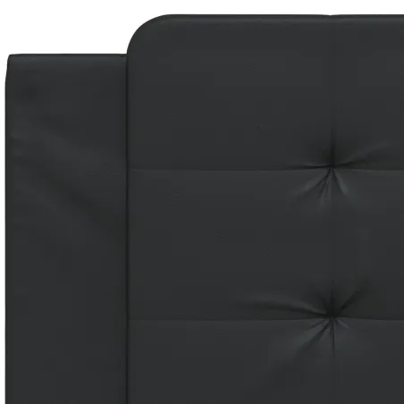 Coussin de tête de lit Zadar noir 100 cm similicuir