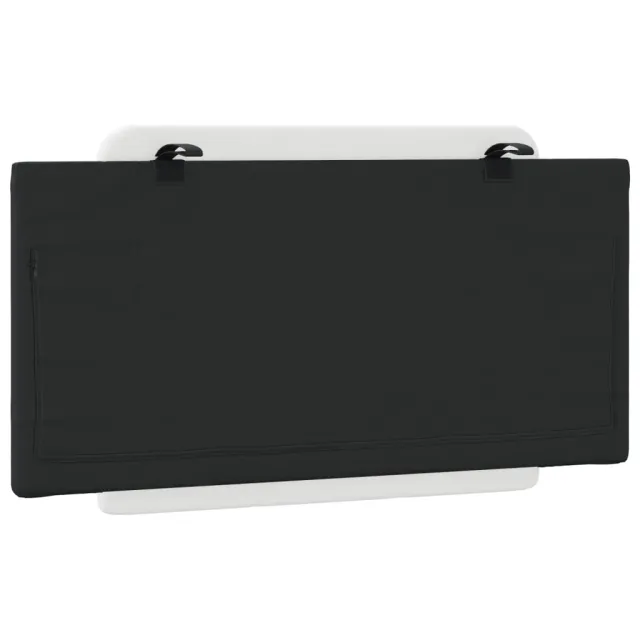 Coussin de tête de lit Zadar noir et blanc 100 cm similicuir