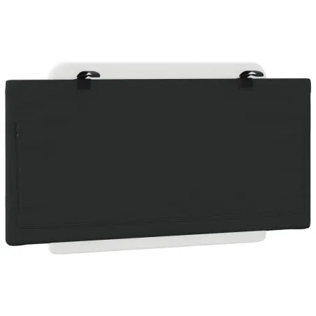 Coussin de tête de lit Zadar noir et blanc 100 cm similicuir