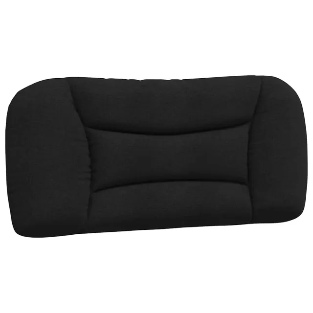 Cadre de lit sans matelas Hvar noir 80x200 cm tissu
