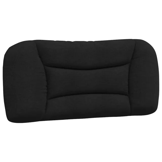 Cadre de lit sans matelas Hvar noir 90x200 cm tissu