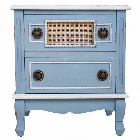 Comodino Alexandra House Living Azzurro 36 x 56 x 50 cm