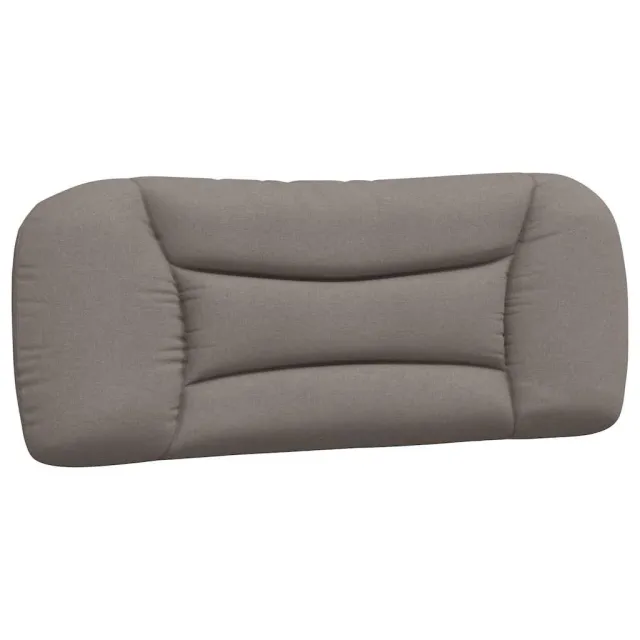 Cadre de lit sans matelas Hvar taupe 100x200 cm tissu
