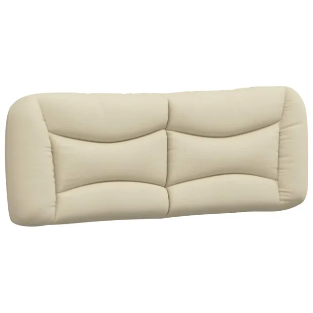 Cadre de lit sans matelas Hvar crème 120x200 cm tissu