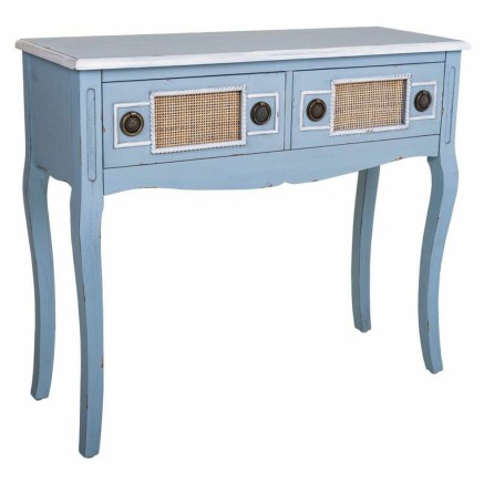 Zijtafel met lades Alexandra House Living Blauw 33 x 77 x 90 cm