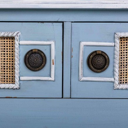 Meuble d'Entrée avec Tiroirs Alexandra House Living Bleu 33 x 77 x 90 2