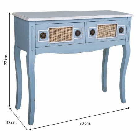 Zijtafel met lades Alexandra House Living Blauw 33 x 77 x 90 cm