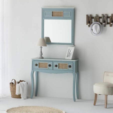 Ingresso con Cassetti Alexandra House Living Azzurro 33 x 77 x 90 cm