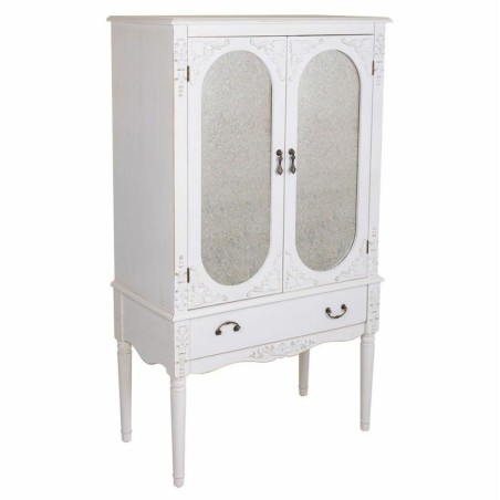 Armario Alexandra House Living Blanco Vidrio Madera de abeto Madera MD