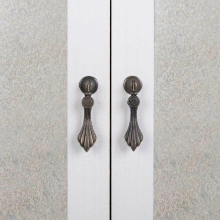 Armario Alexandra House Living Blanco Vidrio Madera de abeto Madera MD 2