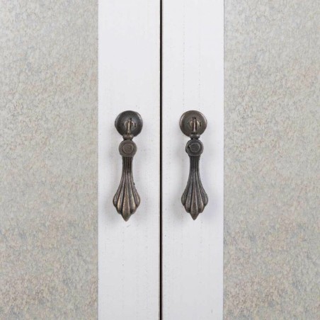 Armoire Alexandra House Living Blanc verre Bois d'épicéa Bois MDF 12