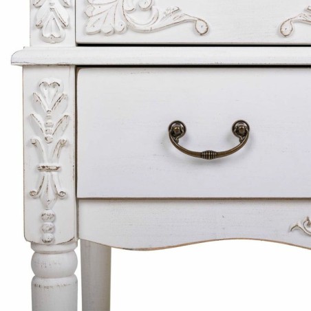 Armario Alexandra House Living Blanco Vidrio Madera de abeto Madera MD