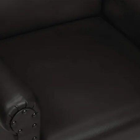 Chaise cabriolet noir cuir véritable