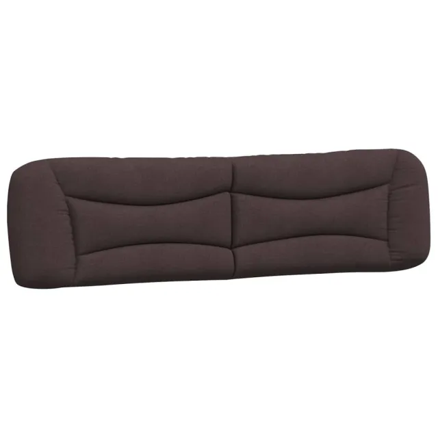 Cadre de lit sans matelas Hvar marron foncé 200x200 cm tissu