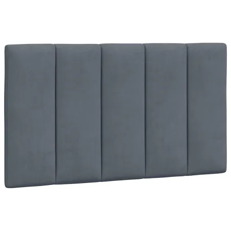 Cadre de lit sans matelas Hanko gris foncé 80x200 cm velours