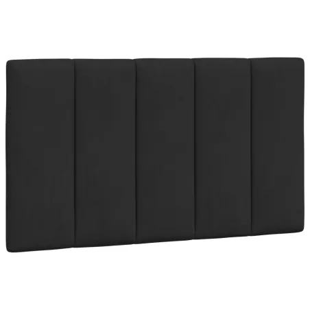 Cadre de lit sans matelas Hanko noir 80x200 cm velours