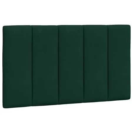 Cadre de lit sans matelas Hanko vert foncé 80x200 cm velours