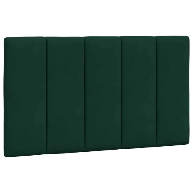 Cadre de lit sans matelas Hanko vert foncé 90x190 cm velours