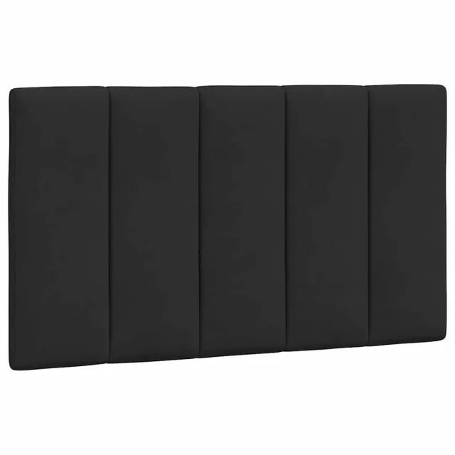 Cadre de lit sans matelas Hanko noir 90x200 cm velours