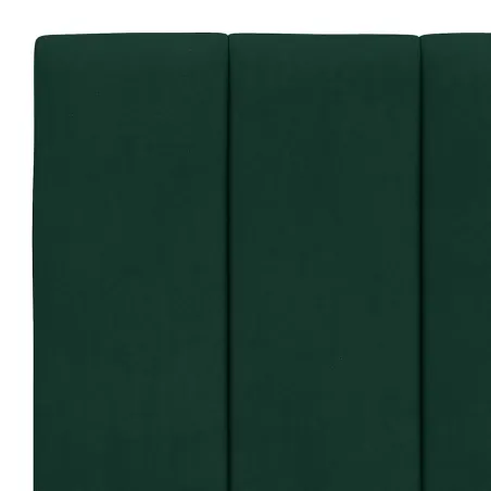 Cadre de lit sans matelas Hanko vert foncé 90x200 cm velours