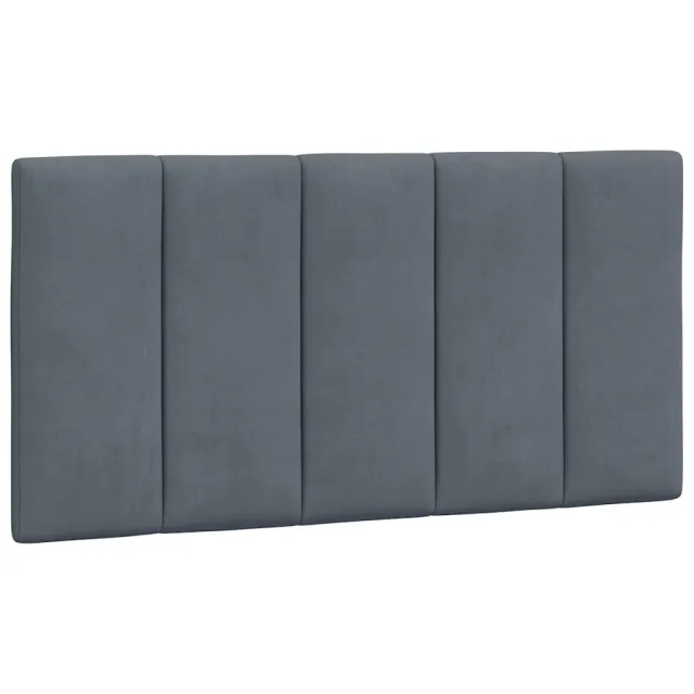 Cadre de lit sans matelas Hanko gris foncé 100x200 cm velours