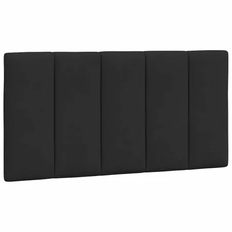 Cadre de lit sans matelas Hanko noir 100x200 cm velours