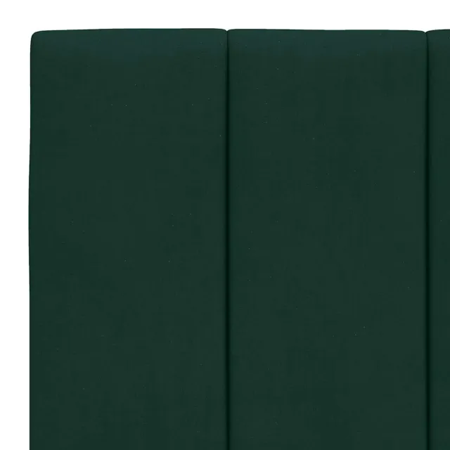 Cadre de lit sans matelas Hanko vert foncé 100x200 cm velours
