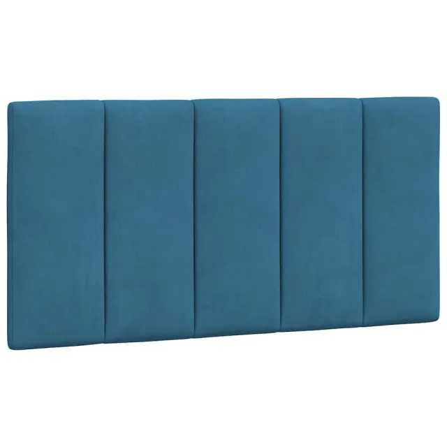 Cadre de lit sans matelas Hanko bleu 100x200 cm velours