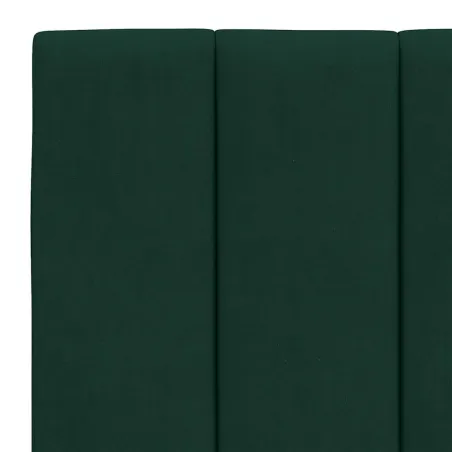 Cadre de lit sans matelas Hanko vert foncé 120x200 cm velours