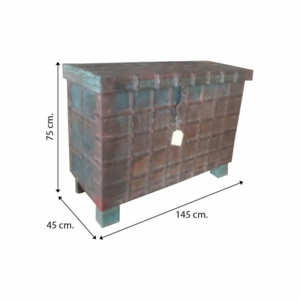 Chest Alexandra House Living Brown Iron Acacia Mango wood 45 x 75 x 14 2