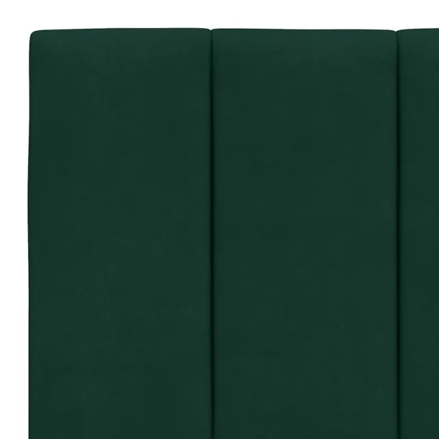 Cadre de lit sans matelas Hanko vert foncé 160x200 cm velours