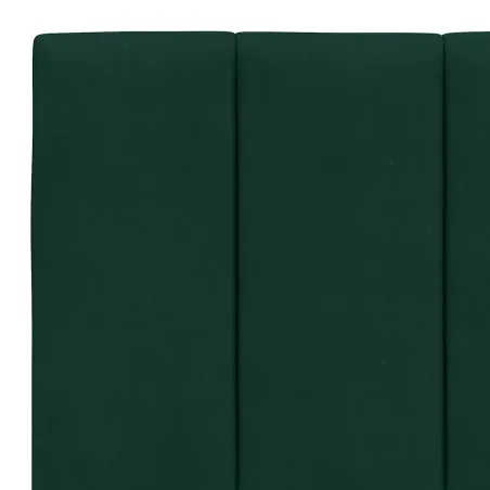 Cadre de lit sans matelas Hanko vert foncé 160x200 cm velours
