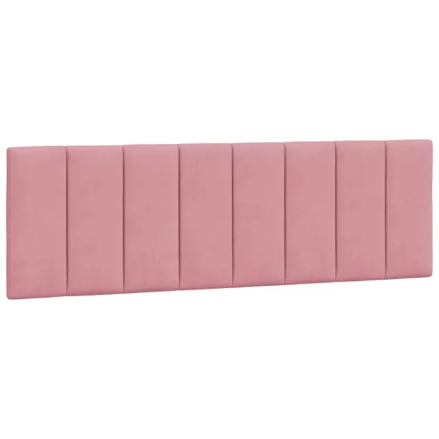 Cadre de lit sans matelas Hanko rose 160x200 cm velours