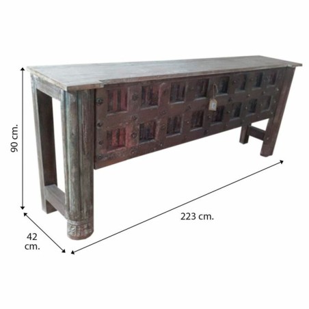 Dientafel Alexandra House Living Bruin Acacia Mangohout 42 x 90 x 223