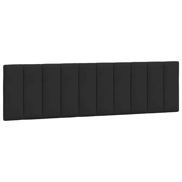 Cadre de lit sans matelas Hanko noir 180x200 cm velours