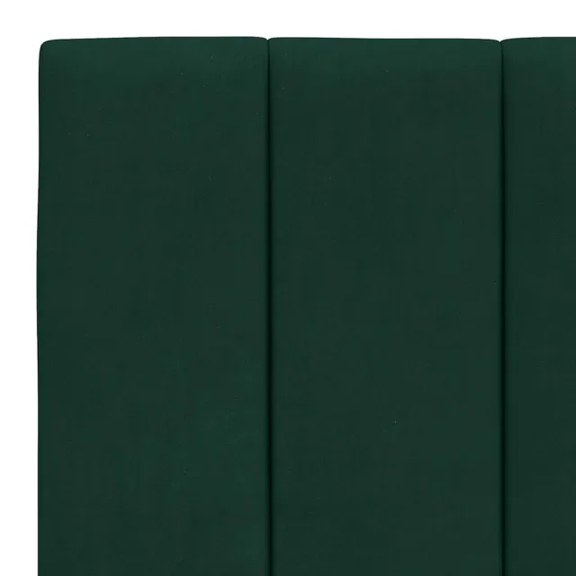 Cadre de lit sans matelas Hanko vert foncé 180x200 cm velours
