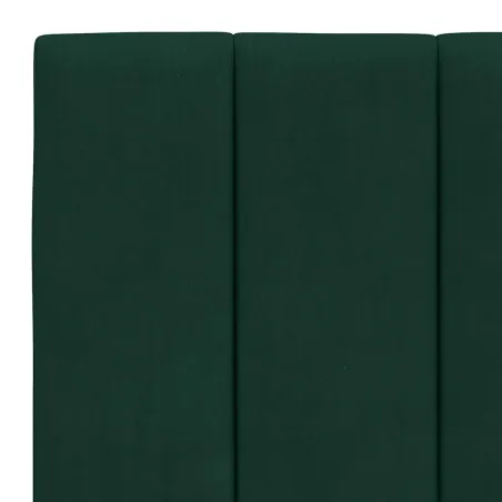Cadre de lit sans matelas Hanko vert foncé 180x200 cm velours