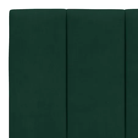 Cadre de lit sans matelas Hanko vert foncé 200x200 cm velours