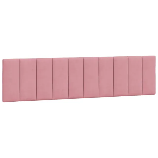 Cadre de lit sans matelas Hanko rose 200x200 cm velours
