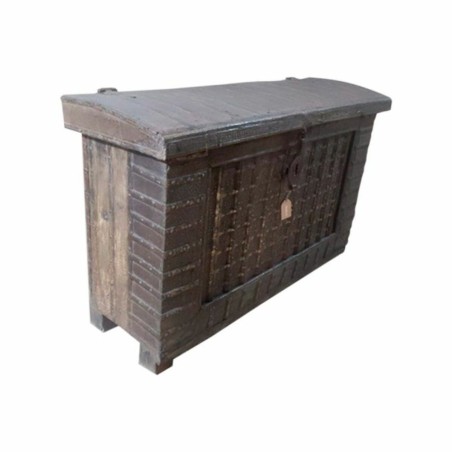 Truhe Alexandra House Living Braun Eisen Akazienholz Mango-Holz 46 x 8